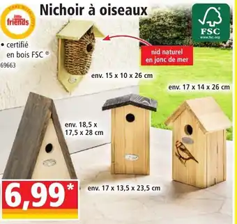 Norma Nichoir à Oiseaux offre