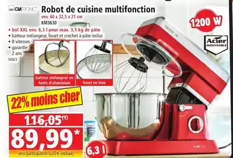 Norma Robot de Cuisine Multifonction offre