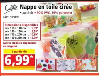 Norma Nappe en Toile Cirêe offre