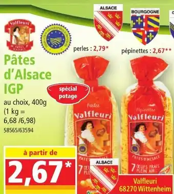 Norma Pâtes d'Alsace IGP offre