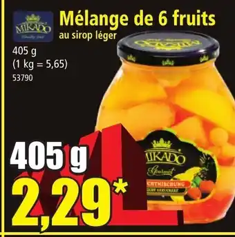 Norma Mélange de 6 Fruits offre
