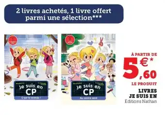 Super U Livres je suis en offre