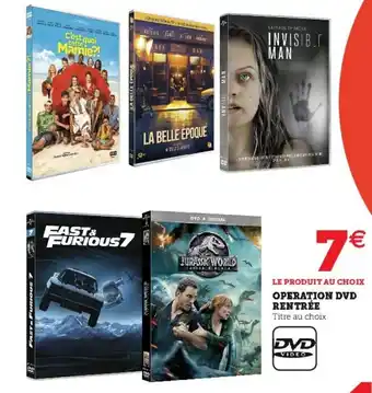 Operation DVD rentrée