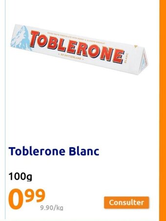 Action Toblerone Blanc offre
