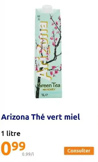 Action Arizona Thé Vert Miel offre