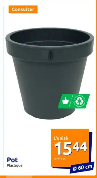 Action Pot Plastique offre