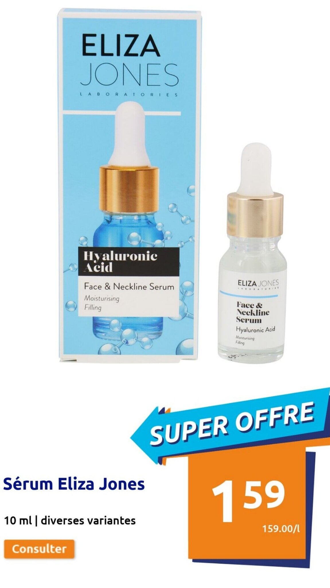 Promo Sérum Eliza Jones chez Action