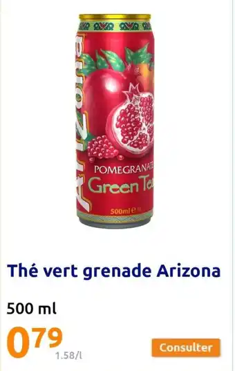 Action Thé Vert Grenade Arizona offre