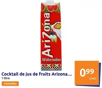 Action Cocktail de Jus de Fruits Arizona offre