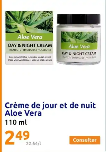 Action Crème de Jour et de Nuit Aloe Vera offre