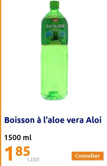 Action Boisson à L'Aloe Vera Aloi offre