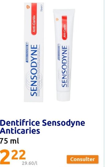Action Dentifrice Sensodyne Anticaries offre