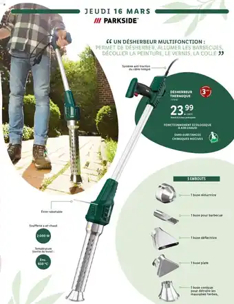 Lidl Désherbeur Thermique offre