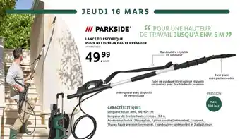Lidl Lance Télescopique Pour Nettoyeur Haute Pression offre