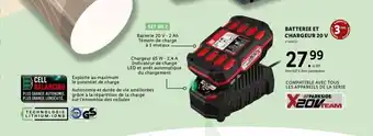 Lidl Batterie et Chargeur 20V offre