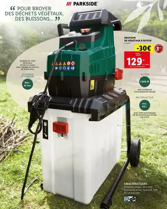 Lidl Broyeur de Végétaux à Rotor offre