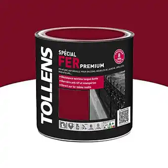 Peinture fer extérieur/intérieur rouge basque tollens 2l