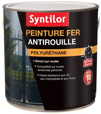 Castorama Peinture extérieure fer antirouille vert provence satiné syntilor 1,5l offre