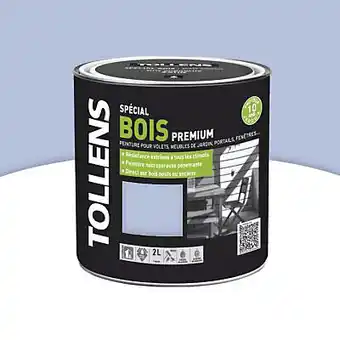 Castorama Peinture bois extérieur premium bleu lavande satin tollens 2l offre