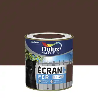 Castorama Peinture ecran+ fer protection antirouille dulux valentine brillant brun normandie 0,5l offre