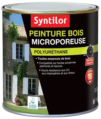 Castorama Peinture bois microporeuse intérieur extérieur brun normand syntilor 0,5l offre