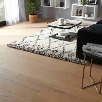 Castorama Parquet contrecollé clipsable en chêne goodhome halland finition huilée coloris naturel l.18 x ép.1,4 cm offre