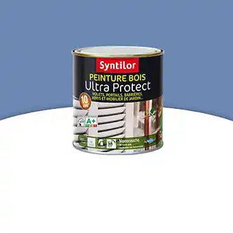 Castorama Peinture bois ultra protect intérieur extérieur bleu lavande syntilor 0,5l offre