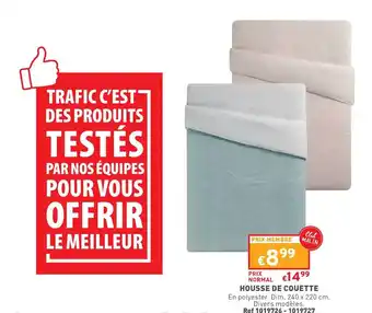 Trafic Housse de couette offre