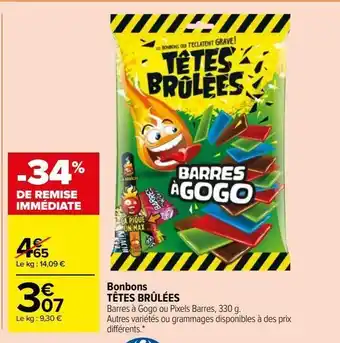 Carrefour Market Bonbons têtes brûlées offre