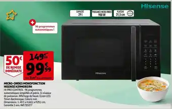 Auchan Micro-ondes monofonction hisense h29mobs9h offre