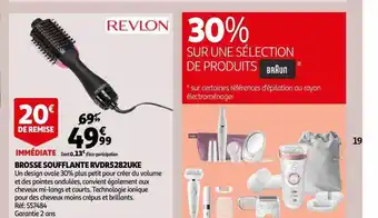Auchan Brosse soufflante rvdr5282uke revlon, produits braun offre