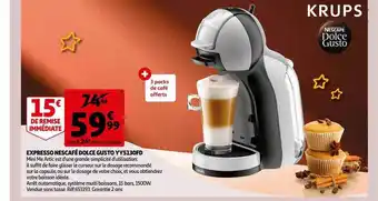 Auchan Expresso nescafé dolce gusto krups offre