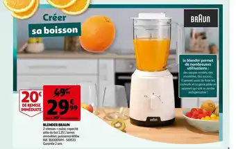 Auchan Blender braun offre