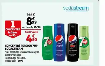 Auchan Concentré pepsi ou 7up sodastream offre