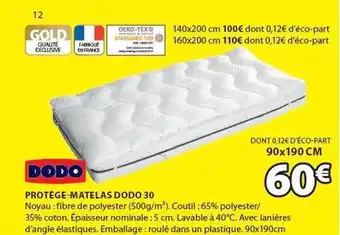 Portège-matelas dodo 30