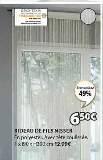 JYSK Rideau de fils nisser offre