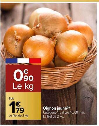 Carrefour Oignon jaune offre