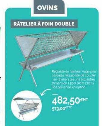 Point Vert Râtelier à foin double offre