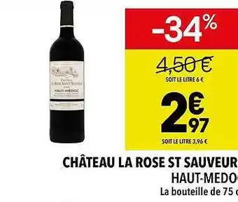 Supeco Château la rose st sauveur haut-médoc offre