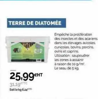 Point Vert Terre de diatomée offre