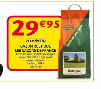 Gazon rustique les gazons de france