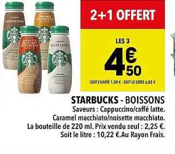 Starbucks - boissons