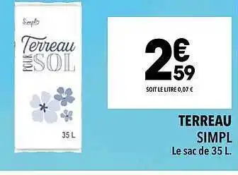 Supeco Terreau simpl offre