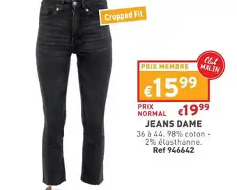 Trafic Jeans dame offre