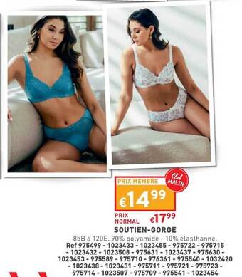 Trafic Soutien-gorge offre
