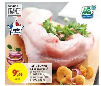 Intermarché Hyper Lapin entier offre
