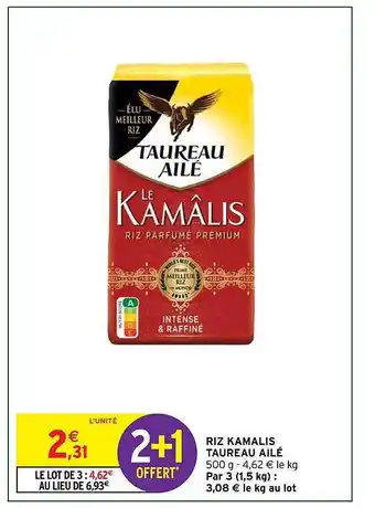 Intermarché Hyper Riz kamalis taureau ailé offre