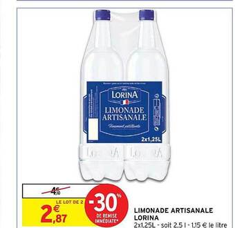 Intermarché Hyper Limonade artisanale lorina offre