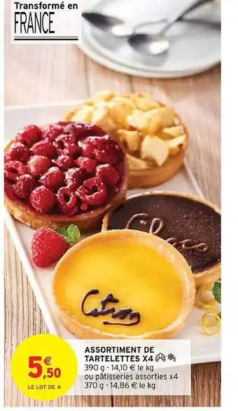 Intermarché Hyper Assortiment de tartelettes x4 offre