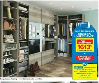 Castorama Votre projet dressing livré/financé offre